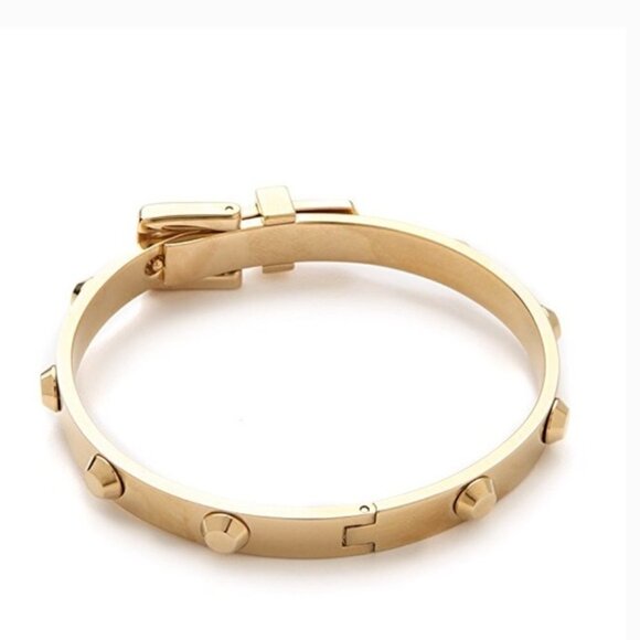 NEW NWT RARE Michael Kors Astor Gold-Tone Buckle Bangle - Picture 4 of 5